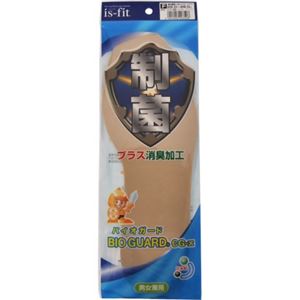 【訳あり・在庫処分】is-fit 制菌バイオガードインソール 男女兼用 ベージュ