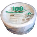 ナチュラルパルププレート 22cm 100枚入