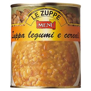 メニュー 3種の豆とスペルト小麦のスープ 850g