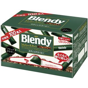 （まとめ買い）ブレンディ インスタントコーヒー スティック ブラック 無糖 2g×100本×4セット