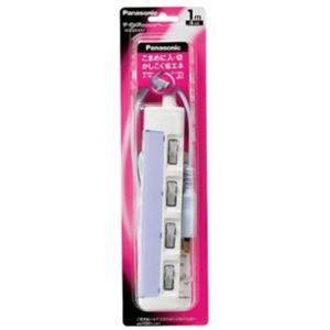 パナソニック ザ・タップ スイッチシリーズ 個別スイッチ付 4個口 1m ブルー WHS2614DKP