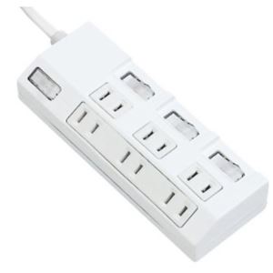 パナソニック ザ・タップ マルチシリーズ 個別・集中スイッチ付 6個口 2m ホワイト WHA29263WKP