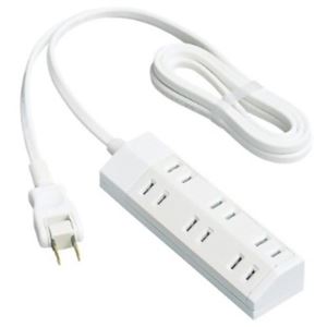 パナソニック ザ・タップ マルチシリーズ 雷サージ付 6個口 2m ホワイト WHA29267WKP