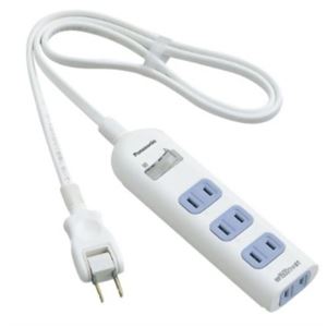 パナソニック ザ・タップ ベーシックII 集中スイッチ付 4個口 1m ホワイト WHA28142WKP