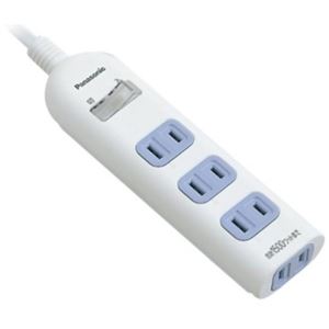 パナソニック ザ・タップ ベーシックII 集中スイッチ付 4個口 3m ホワイト WHA28342WKP