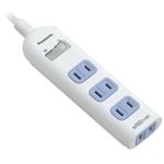 パナソニック ザ・タップ ベーシックII 集中スイッチ付 4個口 3m ホワイト WHA28342WKP