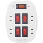 スマイルキッズ 雷ガード付 4口節電コンセント ASW-014
