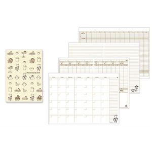 家計簿 A5 月間+週間 コックさん柄