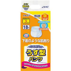 エルモア いちばんパンツ うす型 Sサイズ 3回吸収 18枚入