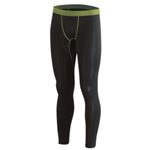 BODY TOUGHNESS パワーストレッチ ロングタイツ JW-164 ブラック×ライトグリーン フリー