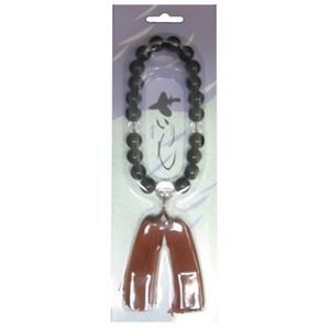 せいりん 念珠 新黒丹大玉 20玉 二本松房