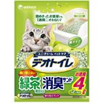 1週間消臭・抗菌デオトイレ 取りかえ専用 飛び散らない緑茶・消臭サンド 4L