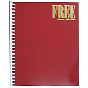 コクヨ フリーアルバム 赤 台紙6枚