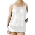 絹の風 キャミソール&ショーツ 絹100% ナチュラルホワイト ヒップ75-95cm