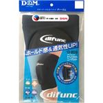 トリコットニーパッド D-809 ブラック/ブラック M