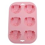 シリコン製菓用品 マフィンこぶた型 6個用