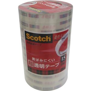 スコッチ 透明美色 超透明テープ 15mm 10巻 BK-15