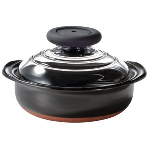 HARIO フタがガラスの土鍋6号 MN-165B