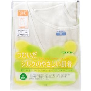 シルクノイル婦人3分袖スリーマー オフホワイト M