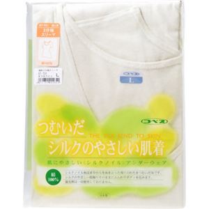 シルクノイル婦人3分袖スリーマー オフホワイト L