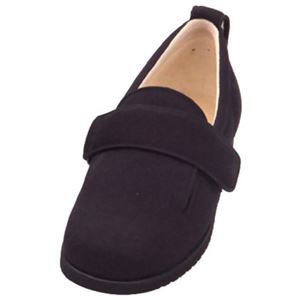 あゆみシューズ 院内・施設用 ダブルマジックII (9E) ブラック 7017 (左足用) M