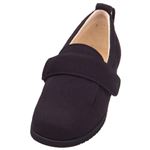 あゆみシューズ 院内・施設用 ダブルマジックII (9E) ブラック 7017 (左足用) M