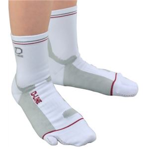 D-LINEサポートソックス ショート ホワイト L 000-0512