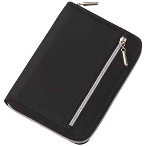 Nilon ダブルファスナーカラーマルチカバーノート A6 ブラック CN142 B