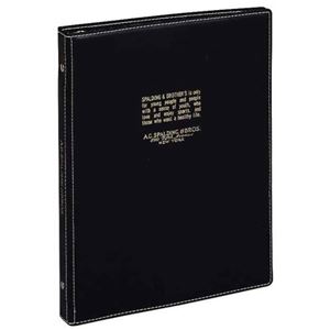 Brosビジネスシリーズ 20穴バインダー A5 ブラック BRE161 B