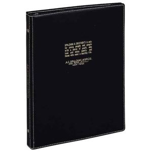 Brosビジネスシリーズ 26穴バインダー B5 ブラック BRE170 B