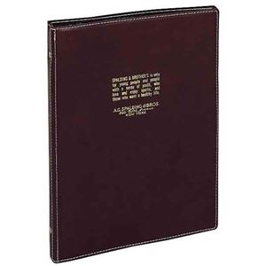 Brosビジネスシリーズ 26穴バインダー B5 ダークブラウン BRE170 E