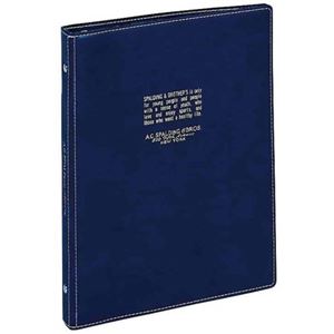 Brosビジネスシリーズ 30穴バインダー A4 ネイビー BRE200 K