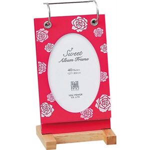 ユーパワー スウィートアルバムフレーム プリント SF-01521 ローズレッド