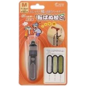 転ばぬ杖 エクセレント ひも付 スケルトングレー M