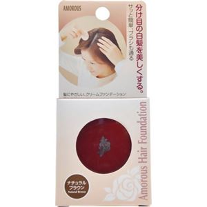 【訳あり・在庫処分】アモロス ヘアファンデA ナチュラルブラウン 5g