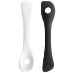 ルクエ DUOツール ミキシングスプーン&スパチュラ ホワイト/ブラック