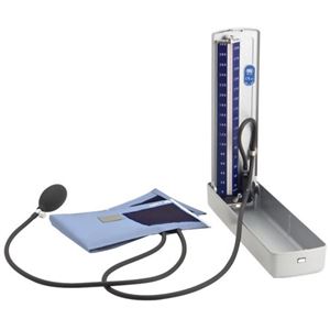 FOCAL デスク型水銀血圧計 デラックスタイプ FC-110DX ナイロンカフ スカイブルー