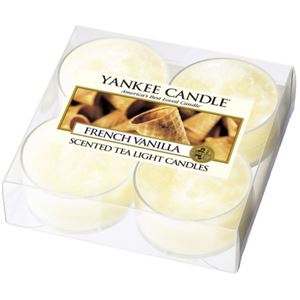 （まとめ買い）ヤンキーキャンドル クリアカップティーライト4個入り フレンチバニラ×6セット