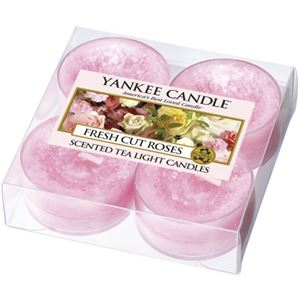（まとめ買い）ヤンキーキャンドル クリアカップティーライト4個入り FCローズ×6セット