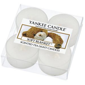 YANKEE CANDLE クリアカップティーライト4個入り ブランケット