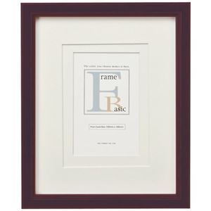 ユーパワー Basic Frame ベーシックフレーム インチサイズ/ダブルマット付 ダークブラウン BS-01527