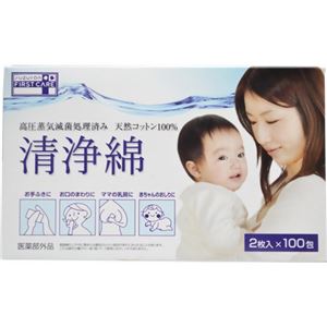清浄綿 2枚入×100包