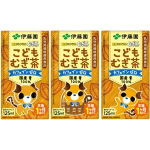 健康ミネラルむぎ茶 こどもむぎ茶 125ml×36本
