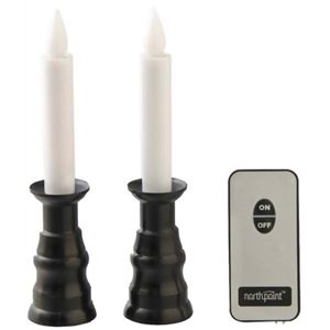 ファイン リモコン式安心LEDローソク ブラック