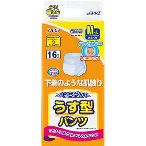エルモア いちばんパンツ うす型 M-Lサイズ 3回吸収 16枚入