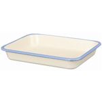 富士ホーロー B・M・S ホーローバット L（18取：275×215×40mm） ホワイト BM-L・W