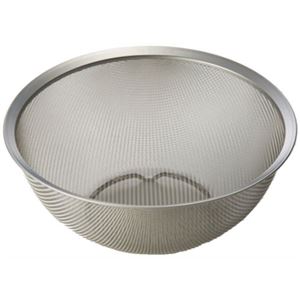 ラバーゼ ステンレス丸ざる(中) 21cm LB-002