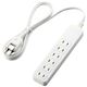 エレコム 電源タップ/スイッチ無/ホコリシャッター付/6個口/3m/ホワイト T-ST01-22630WH画像最小1