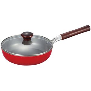 ツバキ IH対応強化ガラス蓋付フライパン 20cm TSU-002