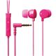 エレコム スマートフォン用ヘッドホン/マイク付/ステレオ/ディープピンク EHP-IPIN105PND画像最小1